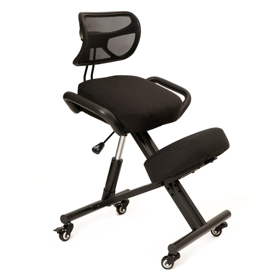 BLACK POINT O'KNEEL Silla Ergonómica de Rodillas de Tela de Lino para el hogar y la Oficina (Funda de Tela Negra incluida)