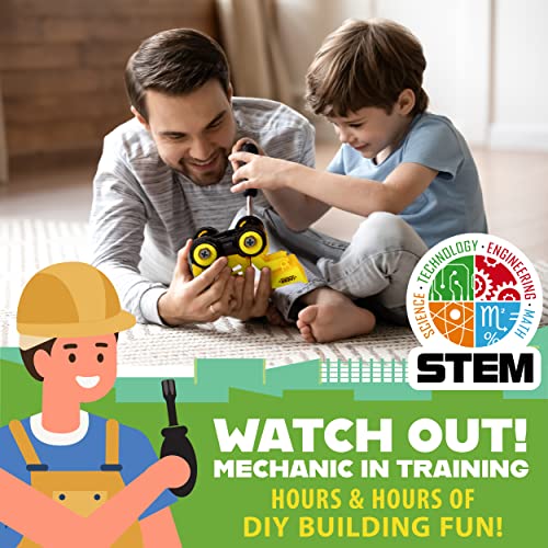 Flybar Power Gearz Take Apart Toy With Screwdriver And Screws- 3 Pack Truck Set For Boys And Girls- Fire Truck, Construction Truck, Garbage Truck- Vehicle Set - Building Toys For Kids Ages 3-5 #TOP2