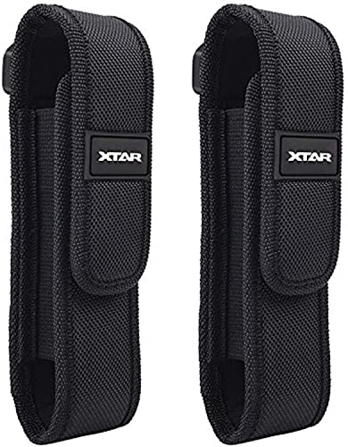 2-Pack Flashlight Pouch Holster Holder for 5'-6.5' Flash Light Compatible with Fenix UC30 UC35 E...