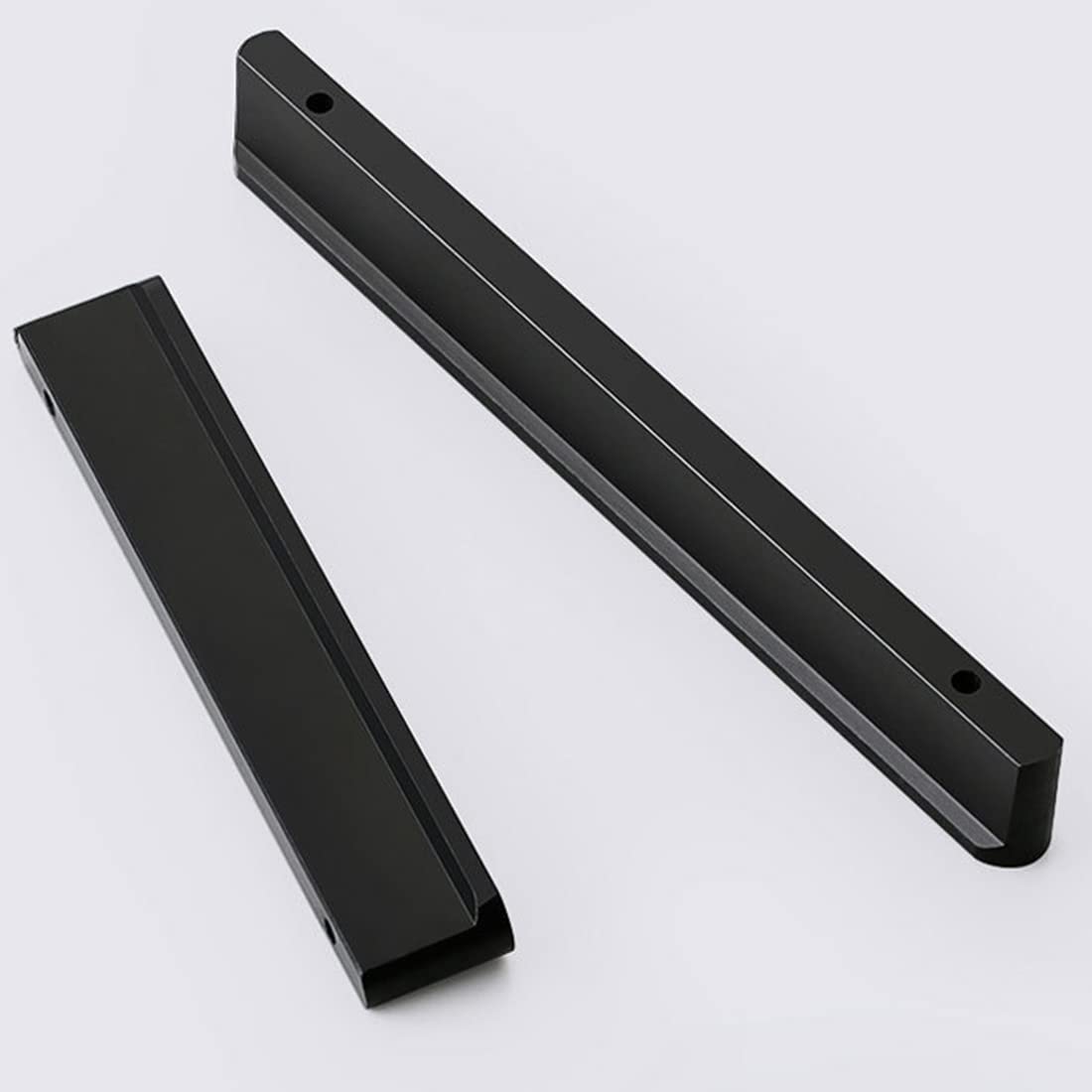AIRYLI 2 stuks kastgrepen, meubelgreep, rond, T-vormig profielgreep, aluminiumlegering, ladeknoppen, deurgreep, trekknoppen voor slaapkamer, keuken, kledingkast (gatafstand 320 mm, zwart AIRYLI 2 stuks kastgrepen, meubelgreep, rond, T-vormig profielgreep, aluminiumlegering, ladeknoppen, deurgreep, trekknoppen voor slaapkamer, keuken, kledingkast (gatafstand 320 mm, zwart