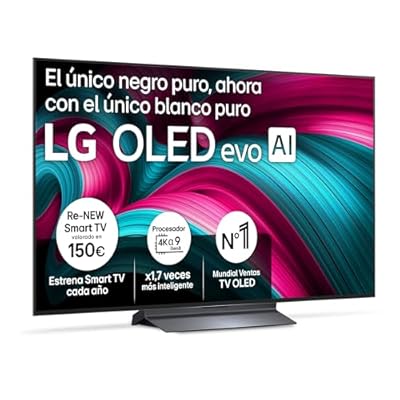 LG OLED48C54LA - TV 48" OLED EVO 4K Smart TV AI C5 WebOS 25 Super Upscaling Dolby Vision y Dolby Atmos AMD FreeSync Alexa/Google Assistant Negro