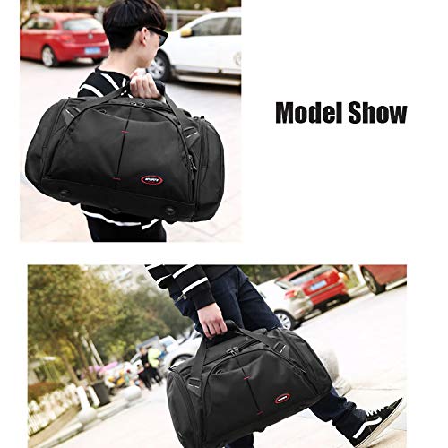 Borsa Sportiva Borse sportive impermeabili da uomo palestra borse fitness a tracolla nero viaggio e bagagli
