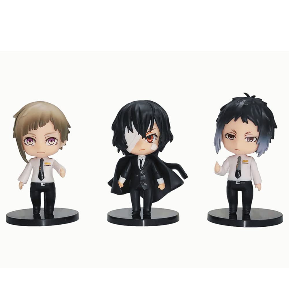 Bungo Stray Dogs Figure Osamu Dazai/Nakajima Atsushi Q Version Figure Set Nakahara Chuuya Doll Toys Ornament Decoration - Image 4
