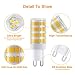TASMOR Bombilla LED G9 5W, 51 Leds Equivalente 50W Lampara Halógena, 3000K...