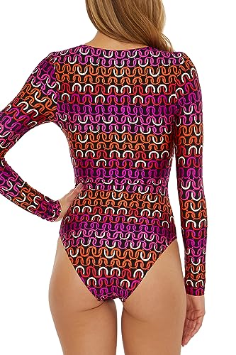 Trina Turk Women's Standard Echo Paddle One Piece Swimsuit, Plunge Neck, Bathing Suits2