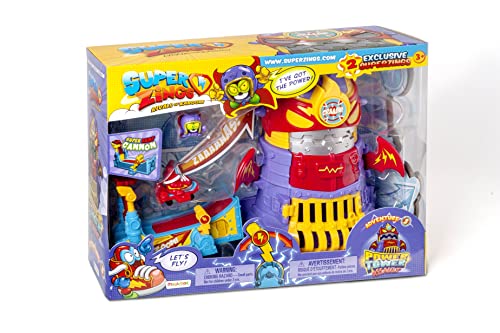 SUPERTHINGS RIVALS OF KABOOM SuperZings - Power Tower Assault Adventure 3 (PSZSP314IN01) con 2 Figuras y Accesorios