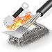 Spazzola per Griglia e Raschietto,Spazzola per Barbecue in Acciaio Inox con Raschietto con Manico Deluxe,Wire Grill Brush per Pulizia Griglie,Set di 2