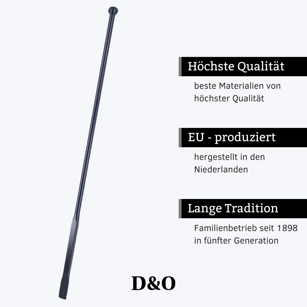 D&O - Hebeleisen 140 cm aus Borstahl - Brechstange mit Kugelkopf & Meißel