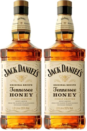 Jack Daniel's Honey Whiskey, 35% Vol. Alcohol, 1Litro (Paquete de 2)