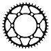 Supersprox RFE-486-45-BLK Rear Steel Sprocket For Kawasaki EX 500 Ninja 94 95 96 97 98 99 00 01 02 03 04 05 06 07 08 09, Ninja 600R (ZX 600C) 88 89 90 91 92 93 94 95 96 97, ZR 550 B Zephyr 90 91 92 93