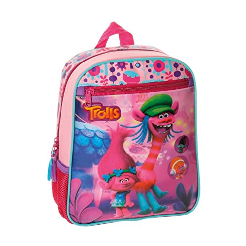 Trolls Friends Mochila Infantil  28 cm  6.44 litros  Rosa