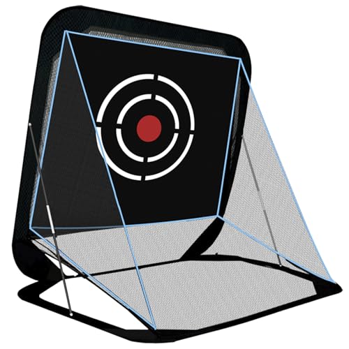 KAIDIDA Pop-Up Golf Hitting Net - 8x7x7ft Heavy Duty Portable Driving Practice Equipment for Backyard Indoor Outdoor with Target & Carry Bag