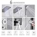 Suguword Shower Panel LED Shower Panel Tower System Rainfall Shower Head System Stainless Steel Shower Column Tower 5 Body Jets Massage Shower Fixture Wall Mounted with Spray Gun Brushed Nickel