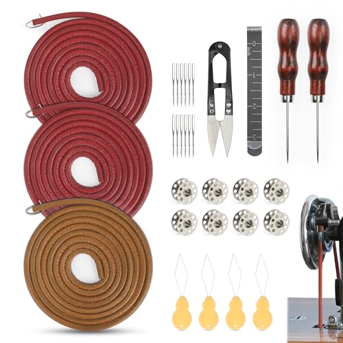 3 PCS Treadle Sewing Machine Belt, 72 Inch 3/16" Sewing