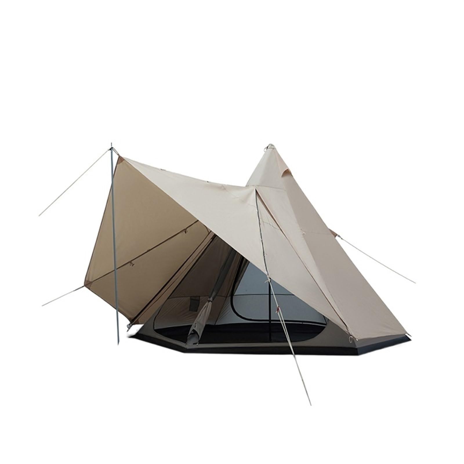 Tente camping imperméable avec auvent extérieur pour randonnée - 6