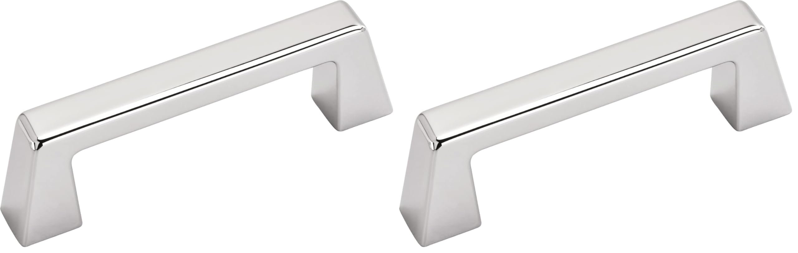 Amerock | Cabinet Pull | Polished Chrome | 3 inch (76 mm) Center to Center | Blackrock | 2 Pack | Drawer Pull | Drawer Handle | Cabinet Hardware