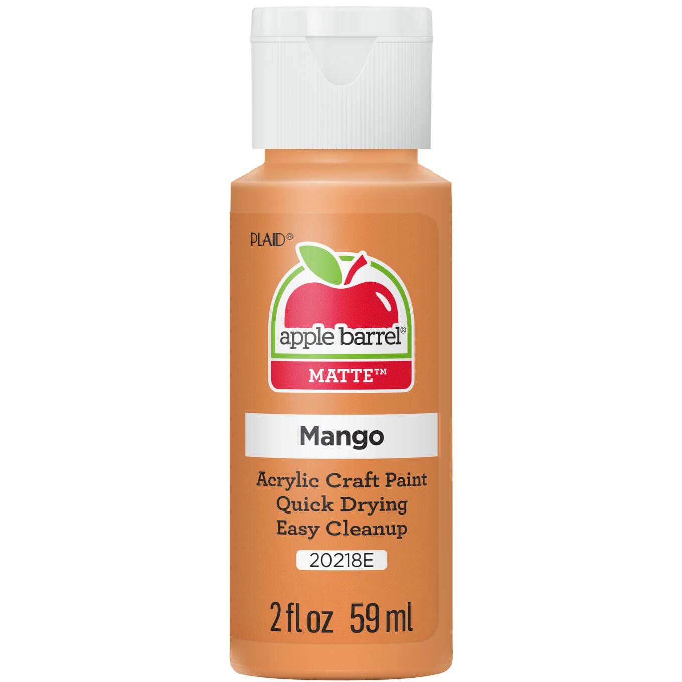 Apple Barrel Acrylic Paint in Assorted Colors (2 oz), 20218, Mango