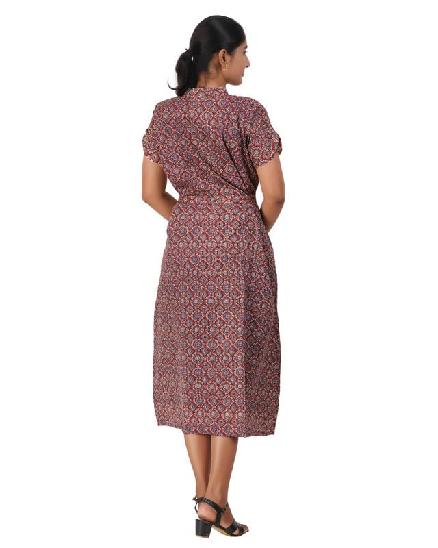 Image of MENMAII Women's [L-4XL] Full Open /Front Buttoned [a Kind of Adaptive Clothing] Multipurpose Nighty for Maternity /Pregnancy /Elderly /Patient /Feeding /Hospital Purpose Nighty Calf Length