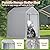 GarveeLife Carport Canopy, 6x6 FT Heavy Duty Carport Waterproof, Portable Garage with Removable Sidewalls & Doors Car Canopy with All-Season Tarp for Motorcycle, Bike, Garden Tools, Grey