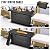 EcoNook 45 inch Propane Fire Pit Table,50000 BTU Gas Fire Pits Table with Lid & Lava Rock & Waterproof Cover, Outdoor Propane Firepit for Dining or Party, Outside, Patio, Garden, Yard