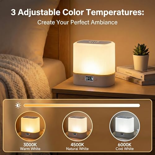 Lámpara de mesa de noche LED portátil con control remoto miniatura 3