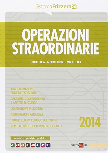 Operazioni straordinarie Operazioni straordinarie