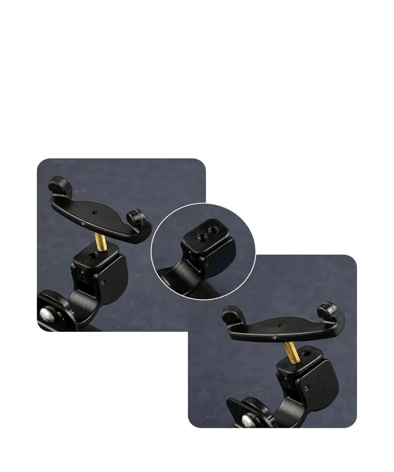 Soporte de hombro de aleación de titanio for violín, correa ajustable de ángulo grande, almohadilla 4/4-3/4 1/2 1/4-1/8(1 4 1 8 adjustable)
