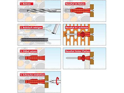 TOX Allzweckdübel Tri Profi Set 6/36-500 8/51-200 10/61-50 12/71-25 14/75-20 795 Stück