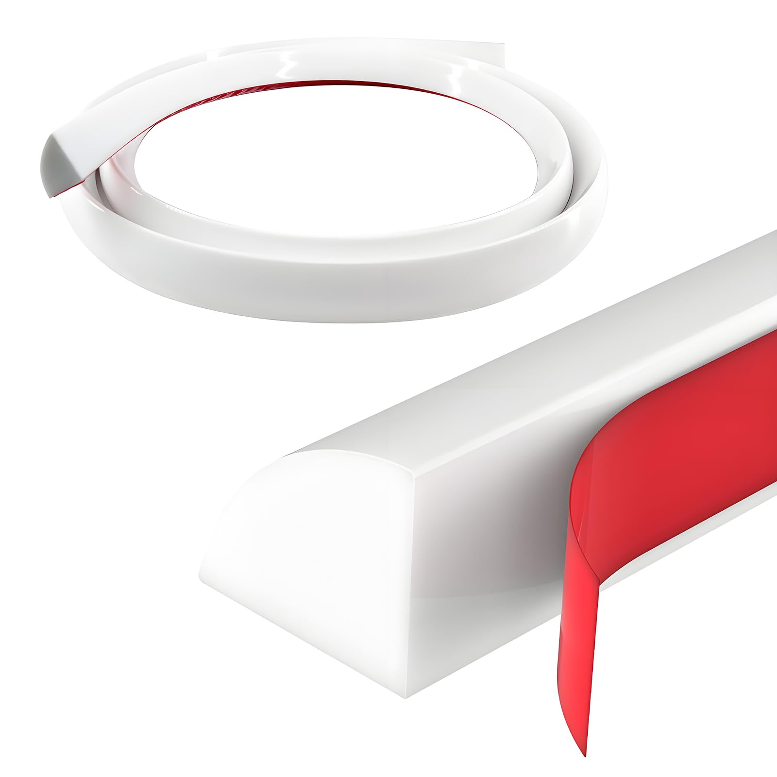 Amazon.com: Flexible Quarter Round Molding, HABIBRD Peel and Stick ...