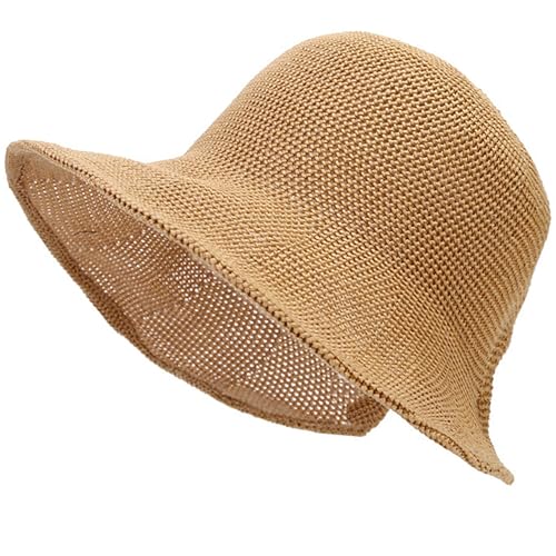 Sombrero de playa de mujer de ganchillo francés miniatura 1