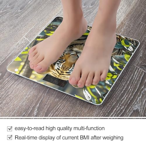 Báscula digital de baño Jungle Tigers Cub con pantalla LCD miniatura 5