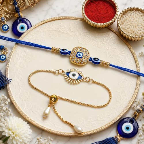 Image of Dreamica Rakhi Set for Brother with Greeting Card And Tilak Set