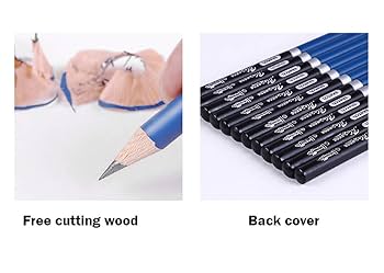 Amazon.com: Sketch Pencil 2H H HB B 2B 3B 4B 5B 6B 7B 8B 10B