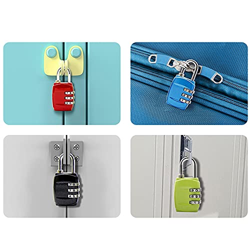Image of PumeloChan Digital Combination Lock Padlocks for School Gym Locker, Sports Locker, Fence, Toolbox, Case, Outdoor, Fence, Hasp and Storage (Green)