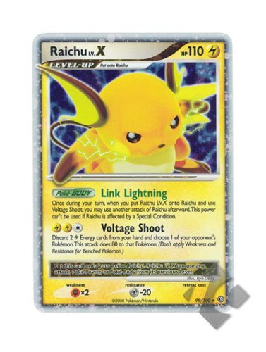Pokemon Stormfront #99 Raichu Lv. X Ultra Rare Holo Card [Toy] :  Amazon.co.uk: Toys & Games