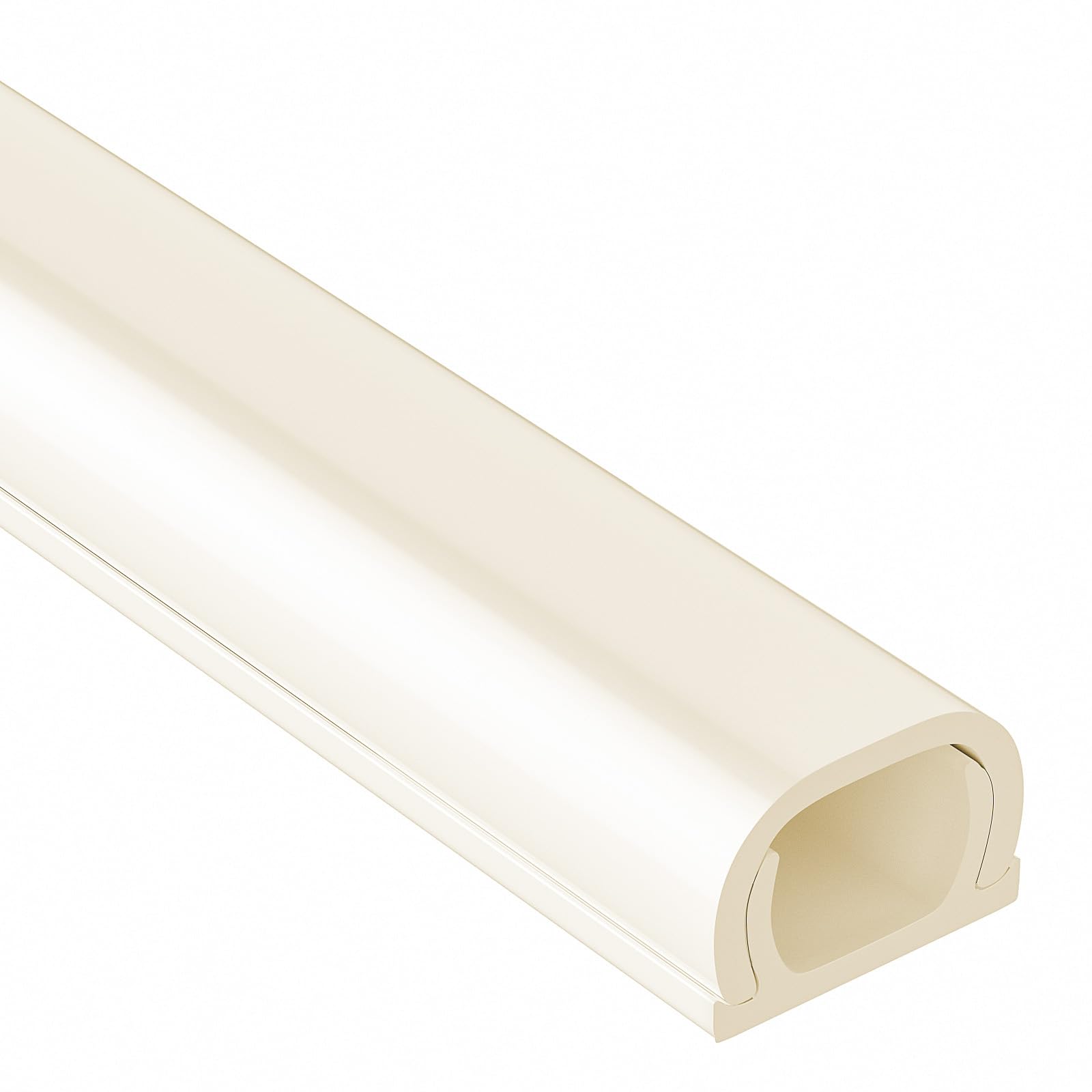 Yecaye 128in Wall Cord Hider for 1 Mini Wire, On-Wall Cord Cover Channel, Wire Concealer, Cable Cover Cable Management for Home Office, W0.5in H0.31in