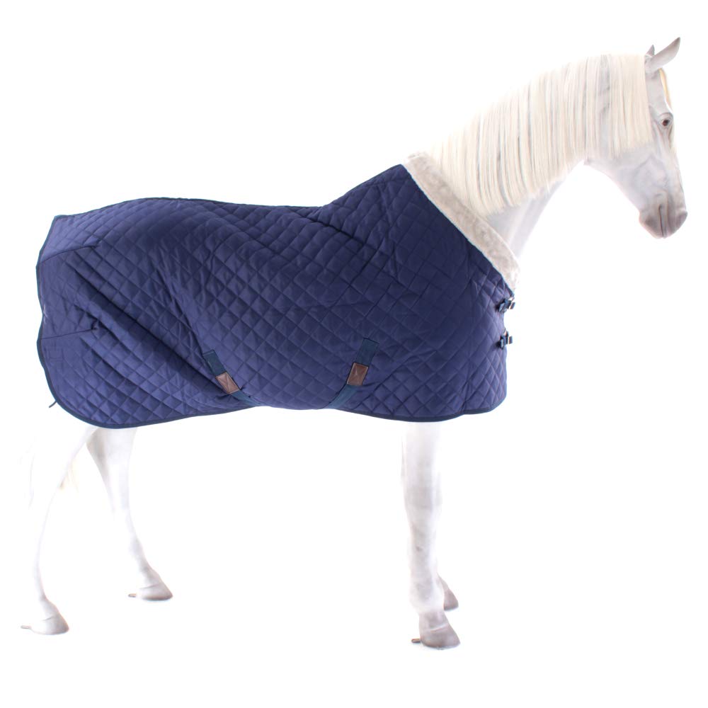 Weatherbeeta Comfitec Deluxe Diamond - Manta para Cama de Matrimonio (Cuello estándar), Color Azul Marino, 6'