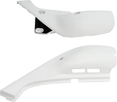 HECASA Left & Right Side Panel Set Compatible with Honda XR650L 1993-1999 Shasta White & 2000-2021 Ross White, PP Plastic Side Cover Fairing Replacement Panels, 2PCS