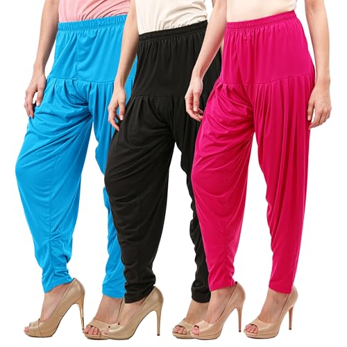 Image of Buy That Trendz Patiala Salwar for Women Relaxed Fit Viscose Patiyala Salwar Harem Bottom Pants
