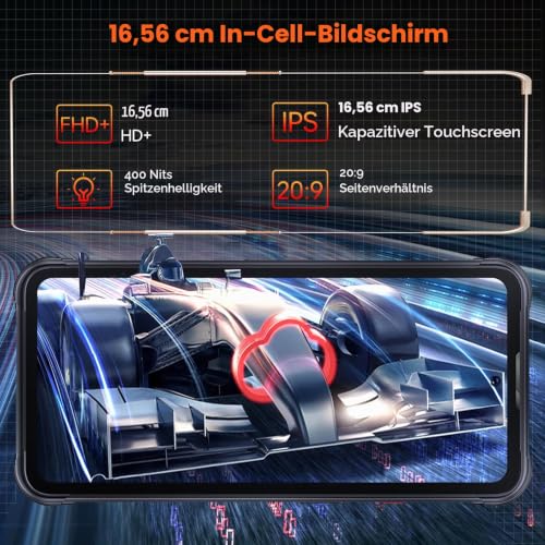 CUBOT Kingkong 8(2024) Outdoor Handy Android 13-10600mAh, 12GB+256GB Outdoor Smartphone Ohne...