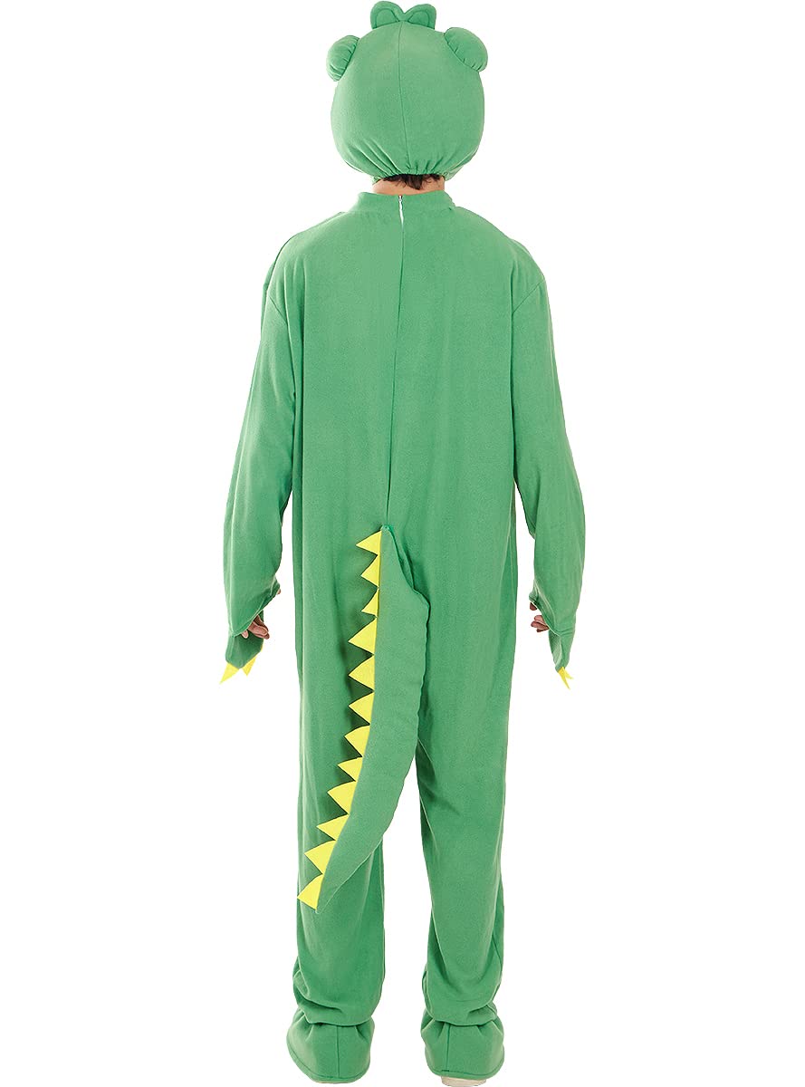 Funidelia | Costume da coccodrillo per donna e uomo Animali, Deserto, Giungla - Costume per Adulto e accessori per Feste, Carnevale e Halloween - Verde