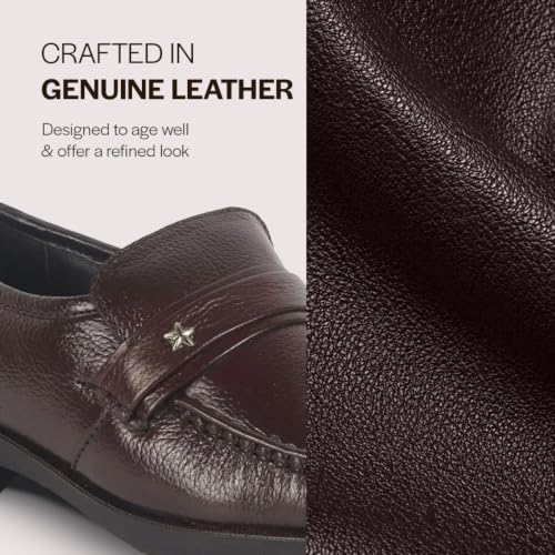 Image of FAUSTO Men Leather Formal Pull-On Shoes