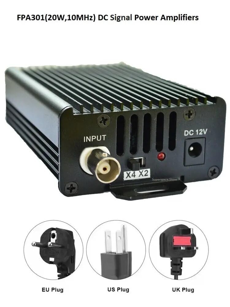 FPA301-20W Signal Generator Power Amplifier 10MHz/5MHz Gain X2/ X4 DC Function Arbitrary Waveform 28Vpp Output Current(FPA301-20W5M)