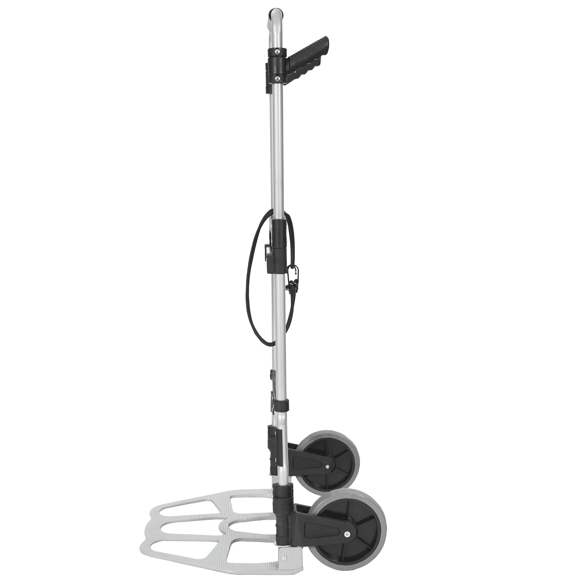 Zelsius Carretilla plegable de hasta 150 kg, carretilla de mano para cajas de bebidas, carretilla plegable, camión de leña, ayuda para transporte con ruedas, carro de transporte, plegable