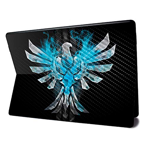 Image of MightySkins Carbon Fiber Skin for Microsoft Surface Pro X - Blue Reborn | Textured Carbon Fiber Finish | Easy to Apply, Remove, and Change Styles | Made in The USA (CF-MISURPRX-Blue Reborn)