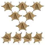 Toyvian 10個 手工風鈴 アクセサリーパーツ 風鈴 キャップコネクター 耐久性ある 性的デザイン 屋外飾りに