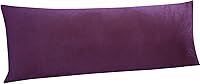 Vista 1 de NTBAY 1 paquete de funda de almohada corporal de terciopelo con cremallera, súper suave y acogedora, de franela mullida de lujo de 20 x 54 pulgadas