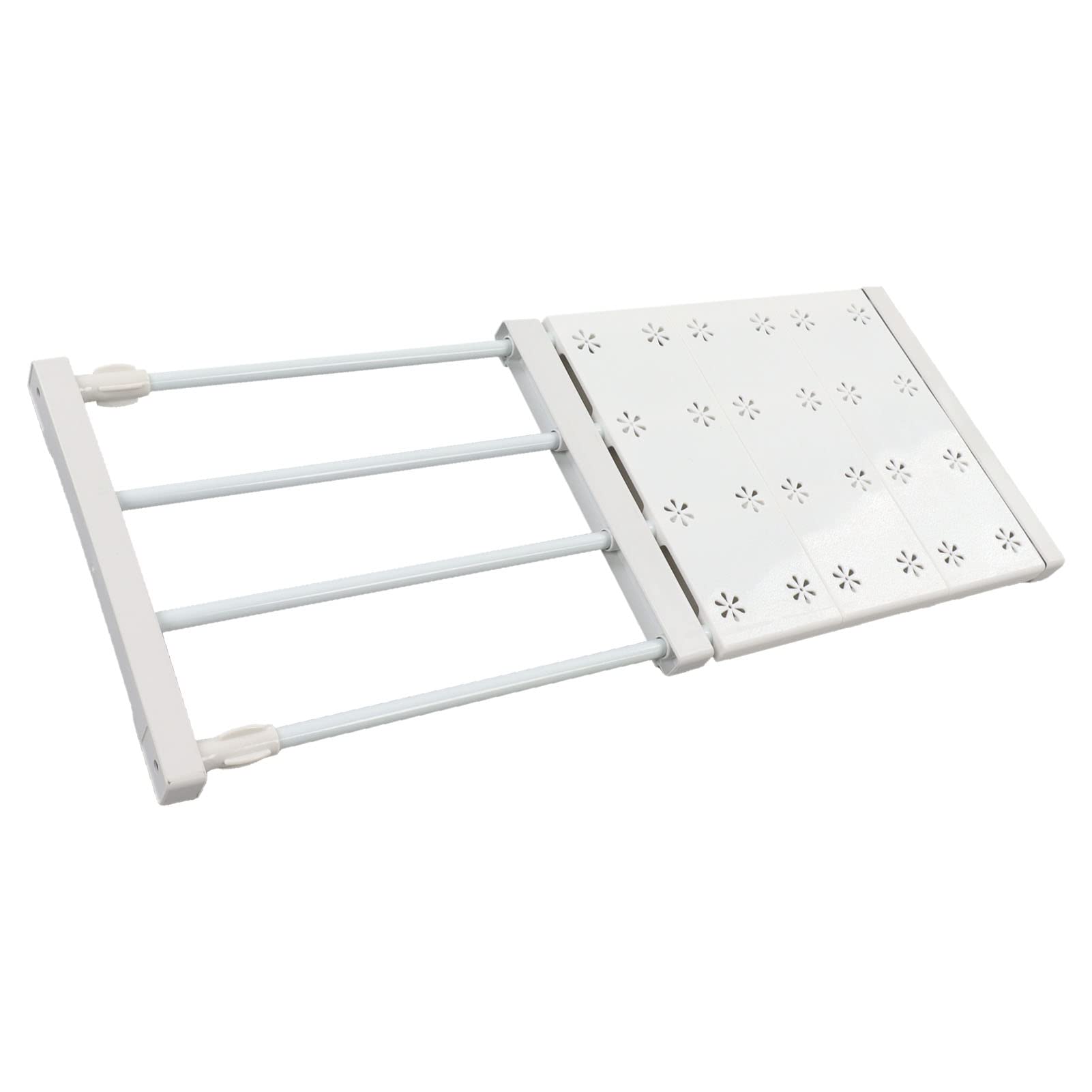 Rozkładane Półki, Półka Napinająca Szafę Regulowany Teleskopowy Stojak do Przechowywania Szafa Napinająca Półka Organizator Rozdzielacz Separator 24cm Szerokość(Length 38‑55cm)