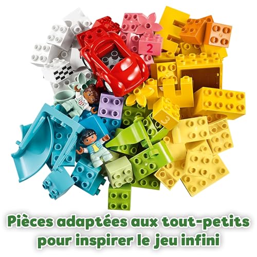 LEGO DUPLO Deluxe Brick Box - Fine Motor Skills Toys for 1+ Year Old Boys & Girls - incl. a Car, Number Bricks & Animal Figures, plus Toy Storage - 10914 LEGO DUPLO Deluxe Brick Box - Fine Motor Skills Toys for 1+ Year Old Boys & Girls - incl. a Car, Number Bricks & Animal Figures, plus Toy Storage - 10914