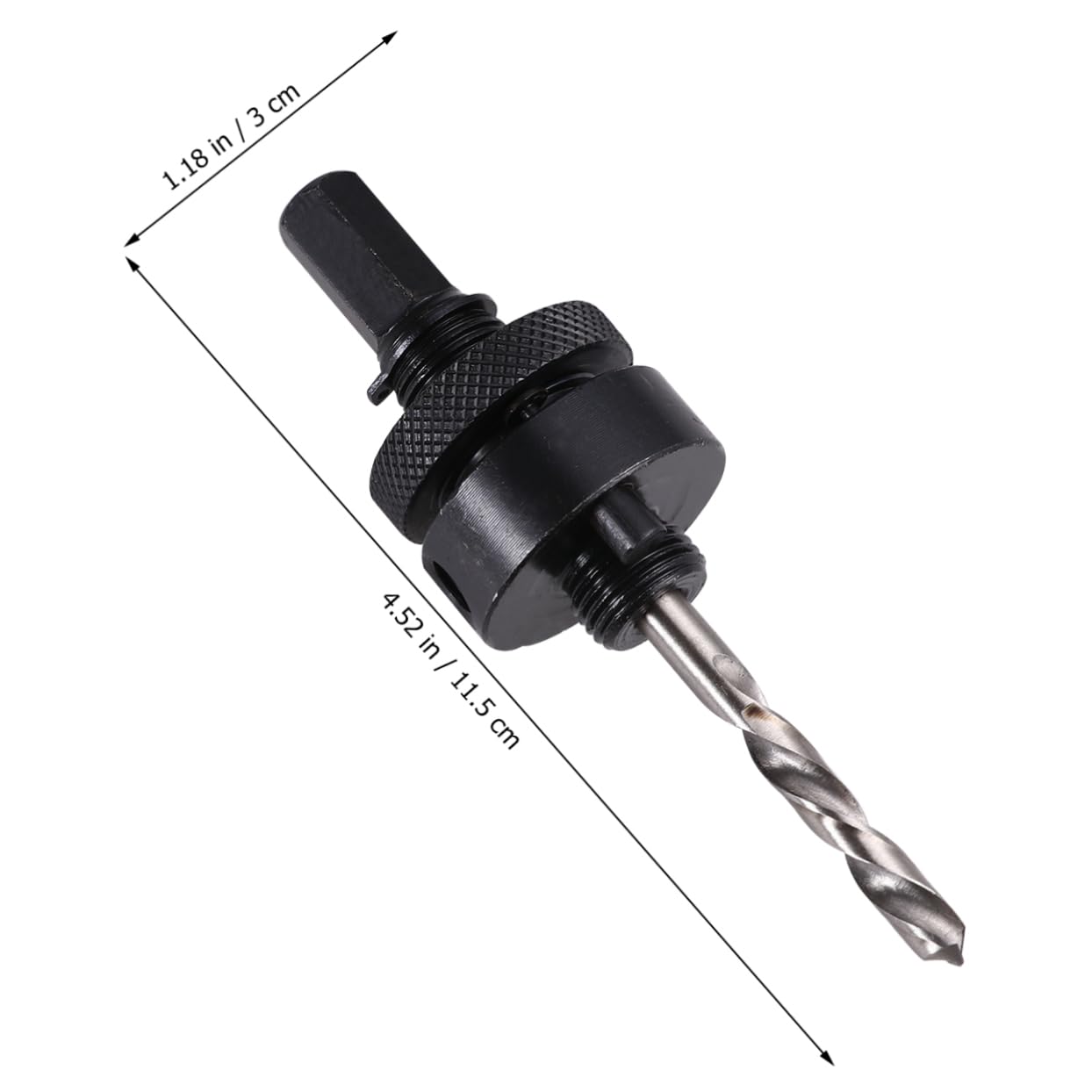 Mikikit 1pc Heavy Duty Handle Hole Arbor with Precision Drill Bits Compatible for Hole for Metal and Cutting